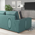 KIVIK Corner sofa, 5-seat, Kelinge grey-turquoise