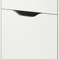 ALEX Drawer unit on castors, white/black, 36x50 cm