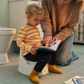 LOCKIG Children's potty, white/turquoise