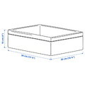 BAXNA Organiser, grey, white, 26x34x10 cm