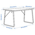 HUVUDSPELARE Gaming desk, black, 140x80 cm