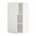 METOD Wall cabinet with shelves/2 doors, white/Stensund white, 60x100 cm