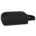 Pencil Case with 2 Zippers, black