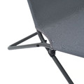 VIGGSÖ Lounge chair, outdoor, foldable dark grey