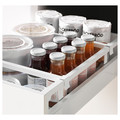 METOD / MAXIMERA High cabinet with drawers, white/Bodbyn off-white, 40x60x200 cm