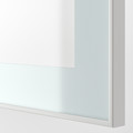 BESTÅ Shelf unit with glass door, white Glassvik/white/light green clear glass, 60x22x64 cm