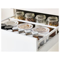 METOD / MAXIMERA Base cabinet with 2 drawers, black/Voxtorp dark grey, 60x37 cm