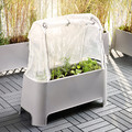 ASPAREN Cover for planter, outdoor/transparent white, 83x51x31 cm