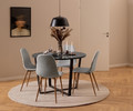 Dining Chair Celia, light grey/natural