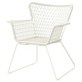 HÖGSTEN Chair with armrests, outdoor, white
