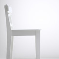 INGOLF Bar stool with backrest, white, 74 cm