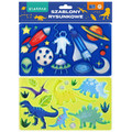 Drawing Template Dinosaurs/Space