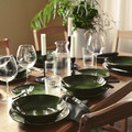 PELARKAKTUS Deep plate, green, 23 cm
