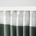 PRAKTTIDLÖSA Room darkening curtains, 1 pair, green, 145x300 cm