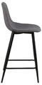 Bar Stool Wilma, light grey Calle/black