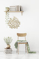 Metal Wall Decoration Ginkgo, gold