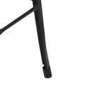 Bar Stool Paris Back Short 75cm, black