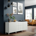 BESTÅ Storage combination with drawers, white/Sutterviken/Kabbarp white, 180x42x74 cm