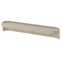 FLORSJÖN Wall shelf with 3 hooks, beige, 40x7 cm