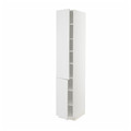 METOD High cabinet with shelves/2 doors, white/Stensund white, 40x60x220 cm