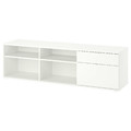 VIHALS TV bench, white, 176x37x50 cm