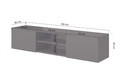 Wall-Mounted Cabinet Loftia Mini, black/matt black