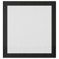 FÄLLSVIK Glass door, anthracite/reeded glass, 60x64 cm