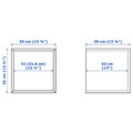 EKET Wall cabinet with glass door, pale yellow, 35x35x35 cm