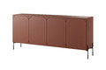 Four-Door Cabinet Sonatia 200cm, burgundy