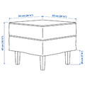 ROCKSJÖN Footstool, Blekinge white
