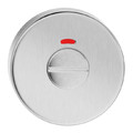 Metalbud Door Escutcheon for Toilet, round, stainless steel