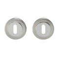 Door Escutcheon Colours, satin nickel/chrome