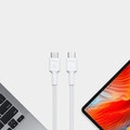 GREEN CELL Cable PowerStream USB-C to USB-C 2m, PD 60W, QC 3.0, white