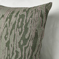 TANDMOTT Cushion cover, grey-green/pink, 50x50 cm