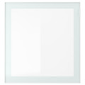 BESTÅ Storage combination with doors, white Glassvik/white/light green clear glass, 180x42x65 cm