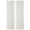 HILJA Curtains, 1 pair, white, 145x250 cm