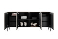 Four-Door Cabinet with Drawer Units Sonatia 200 cm, cashmere