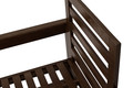 Outdoor Furniture Set Malta for 4 persons, dark brown/grey