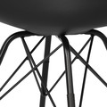 Chair Eris, 1pc, PP/faux leather, black/black
