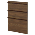 METOD 3 fronts for dishwasher, Stensta dark brown ash veneer, 60 cm