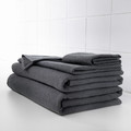 SALVIKEN Washcloth, dark grey, 30x30 cm
