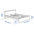 MALM Bed frame with mattress, black-brown/Valevåg extra firm, 160x200 cm
