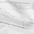 SVARTSTARR Shower curtain, white/grey, 180x200 cm