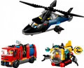 LEGO City Helicopter, Fire Truck & Submarine Remix 7+