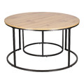 Set of 2 Coffee Tables Ruth, acacia wood