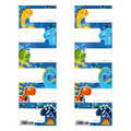 Label Stickers for Notebooks 25pcs Dino, assorted