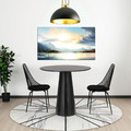 Pedestal Table Florero, black