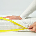 UNDERLIG Foam mattress for junior bed, white, 70x160 cm