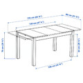 ÅLHULT / ÅLHULT Table and 4 chairs, black/brown/Bomstad black black, 120/170x80 cm