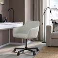 TOSSBERG / MALSKÄR Swivel chair, Gunnared beige/black